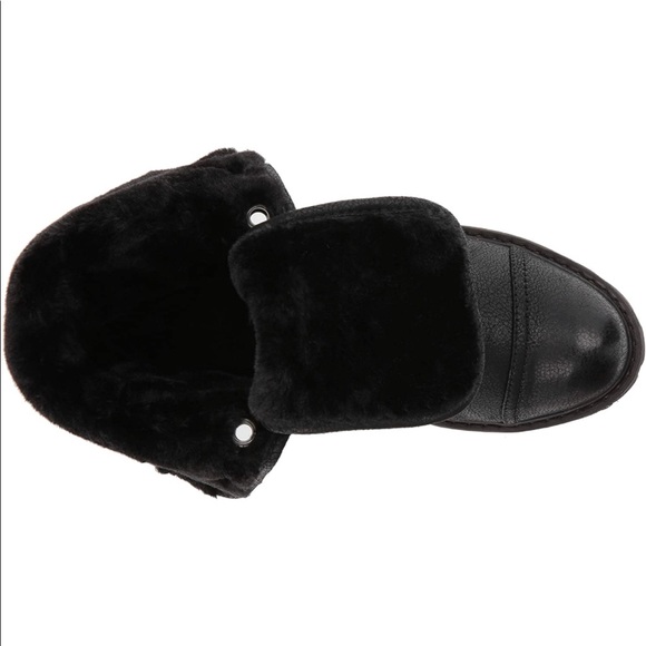 Black Roxy Bruna Lace-Up Boots - Picture 5 of 7